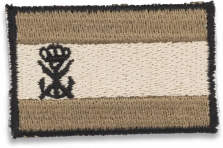Parche banderita española arida velcro hombro bord. Inf. Marina