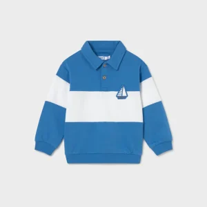 Sudadera rayas bebé azul