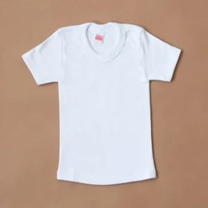 Camiseta interior niño manga corta