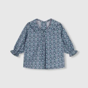 Blusa bebé Amapola azul