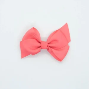 Lazo nudo grosgrain coral