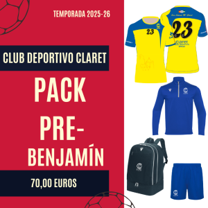 Pack Pre.Benjamín Claret